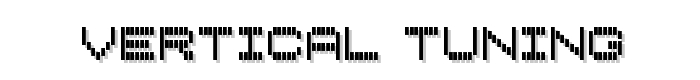 Vertical Tuning font